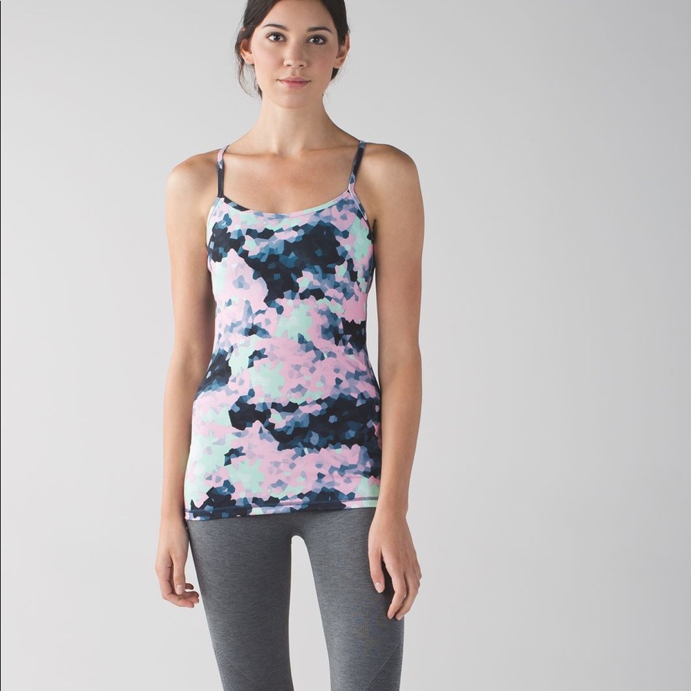 Like new! Lululemon Power Y tank top | Color Clouded Dreams Multi